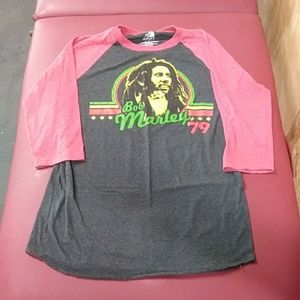 Bob Marley 3/4 raglan tee